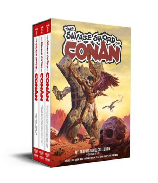 Titan Books Ltd Savage Sword of Conan 1-3 Slipcase Set - Zub, Jim a Thomas, Roy a Marz, Ron a Arcudi, John