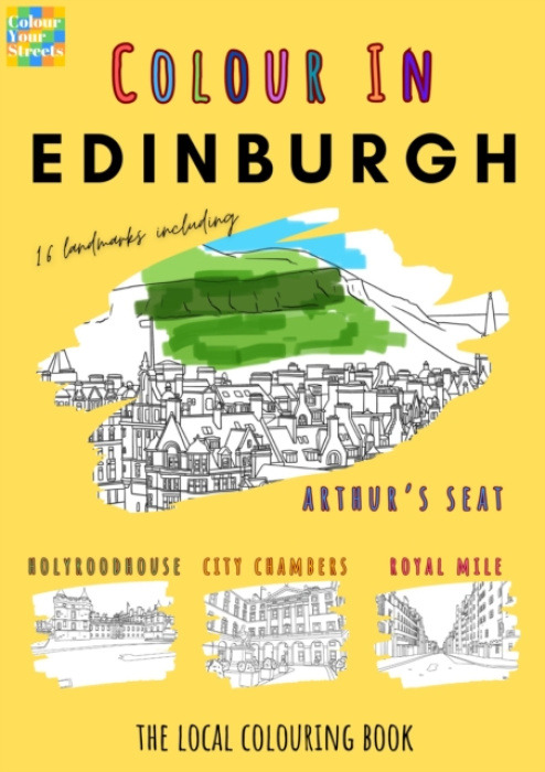 Colour Your Streets Edinburgh Colouring Book (A4) - Colour Your Streets