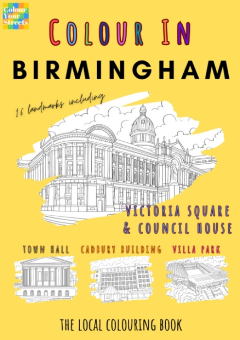 Colour Your Streets Birmingham Colouring Book (A4) - Colour Your Streets