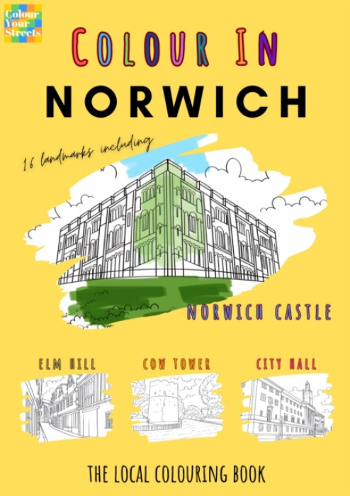 Colour Your Streets Norwich Colouring Book (A4) - Colour Your Streets