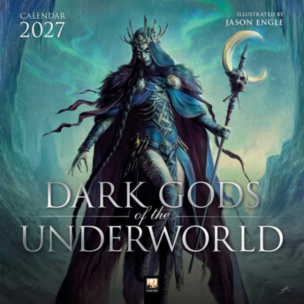 Flame Tree Publishing Dark Gods of the Underworld: Illustrated by Jason Engle Wall Calendar 2027 (Art Calendar)
