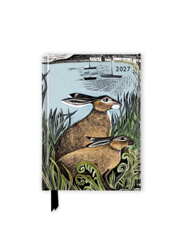 Flame Tree Publishing Angela Harding: Rathlin Hares 2027 Luxury Pocket Diary Planner - Week to View