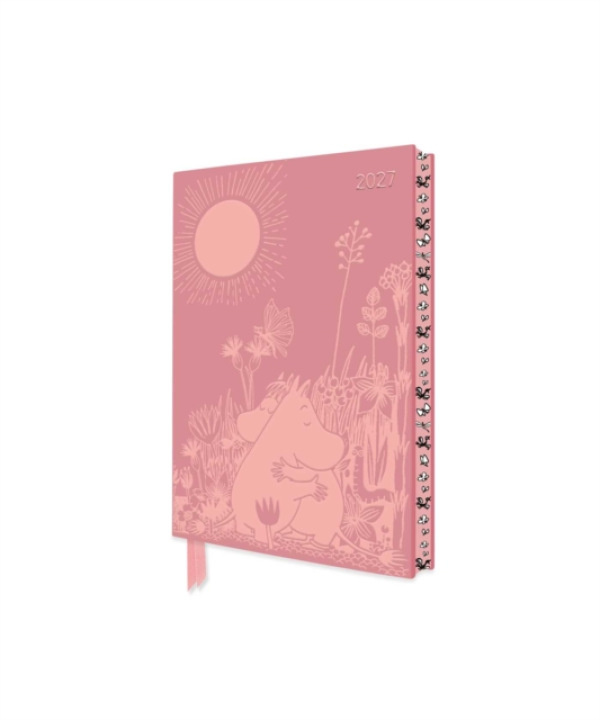 Flame Tree Publishing Moomin Love 2027 Pocket Artisan Art Vegan Leather Diary - Week to View