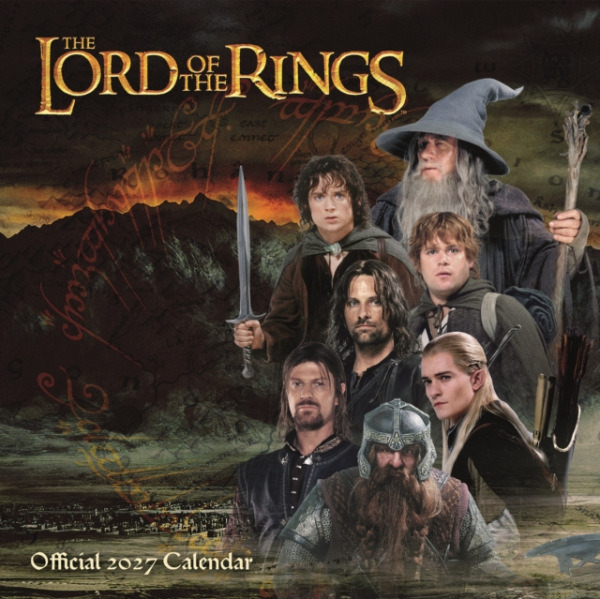 Danilo Promotions Limited Lord Of The Rings 2027 Square Calendar