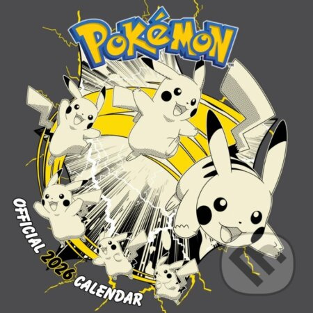 Oficiální nástěnný kalendář 2026 s plakátem: Pokémoni (SQ 30,5 x 30,5|61 cm)