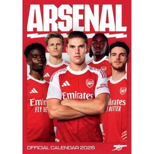 Oficiální nástěnný kalendář 2026: FC Arsenal (A3 29,7 x 42 cm)