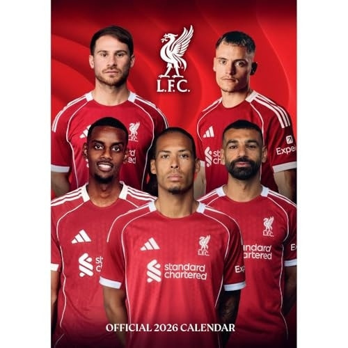 Oficiální nástěnný kalendář 2026: FC Liverpool (A3 29,7 x 42 cm)