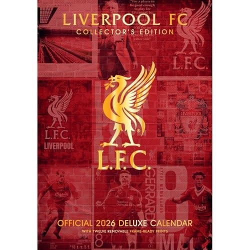 LIVERPOOL FC 2026 A3 DELUXE CALENDAR Danilo Promotions Limited