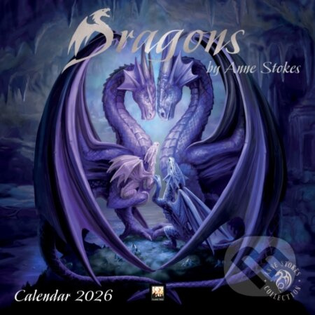 Dragons by Anne Stokes Wall Calendar 2026 (Art Calendar)