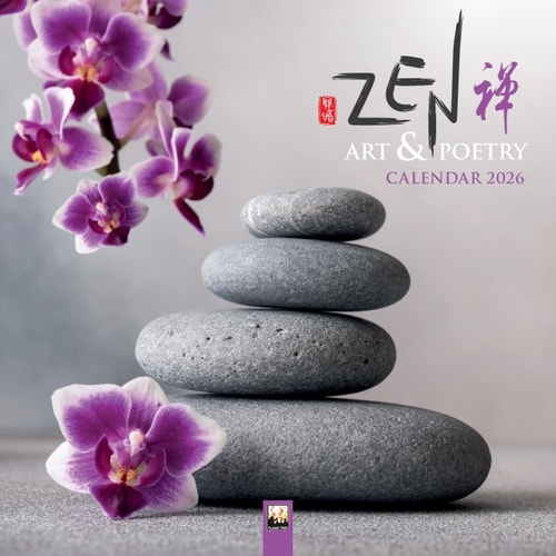 Zen Art a Poetry Wall Calendar 2026 (Art Calendar) Flame Tree Publishing