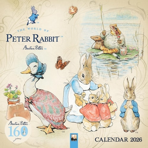 World of Peter Rabbit Wall Calendar 2026 (Art Calendar) Flame Tree Publishing