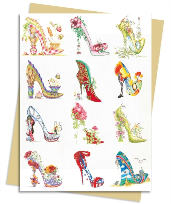 Flame Tree Publishing Sally King Design: The Art of the Shoe Greeting Card Pack