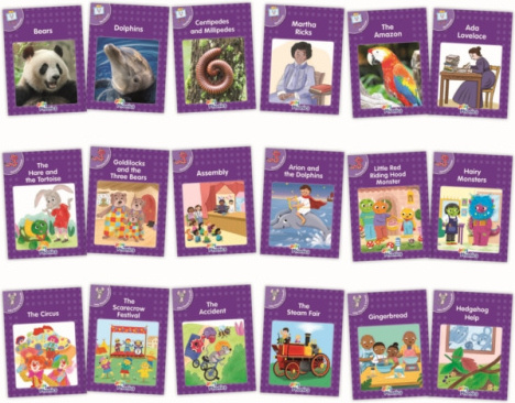 Core Purple Readers Complete Set (18 Books), in Precursive Letters (British English Edition) Jolly Learning Ltd