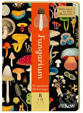 Fungarium A5 Notebook (A luxury gold-foiled Welcome to the Museum journal)