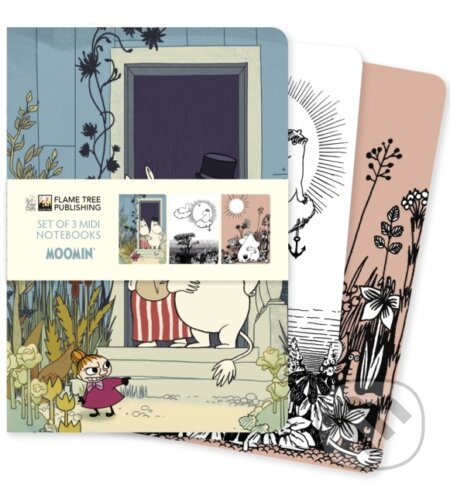 Moomin Set of 3 Midi Notebooks Flame Tree Publishing