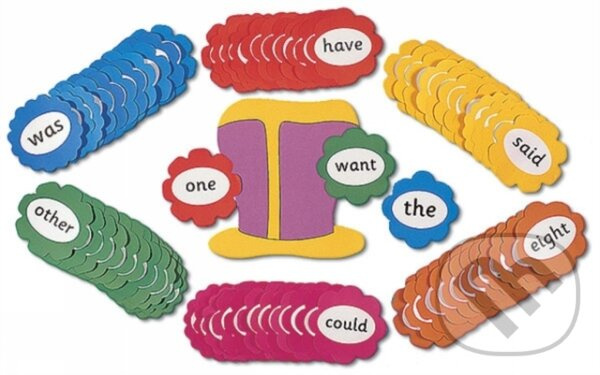 Jolly Phonics Tricky Word Wall Flowers (in Print Letters)
