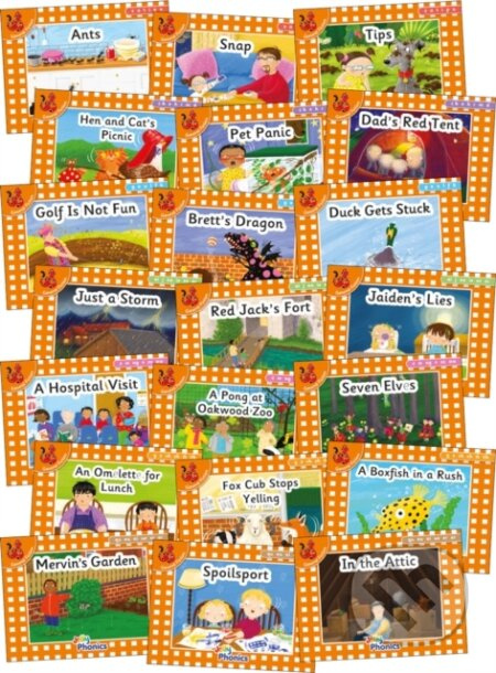 Jolly Phonics Orange Level Readers Complete Set (in Precursive Letters (British English edition)) - kniha z kategorie Pro děti