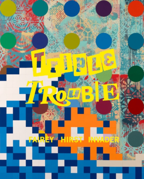 Heni Publishing Triple Trouble: Shepard Fairey, Damien Hirst, Invader