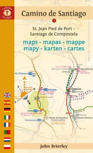 Camino De Santiago Maps, St. Jean Pied De Port - Santiago De Compostela Kaminn Media Ltd