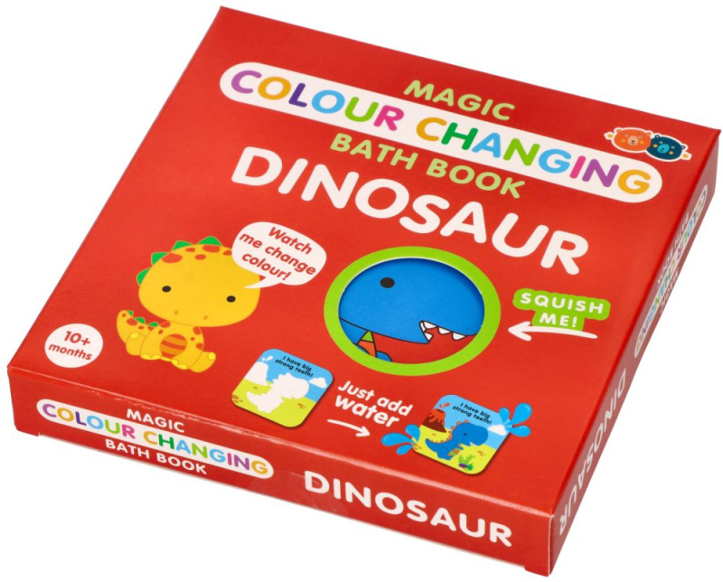 Barney&Buddy Kouzelná knížka do vany sinosaurus červená