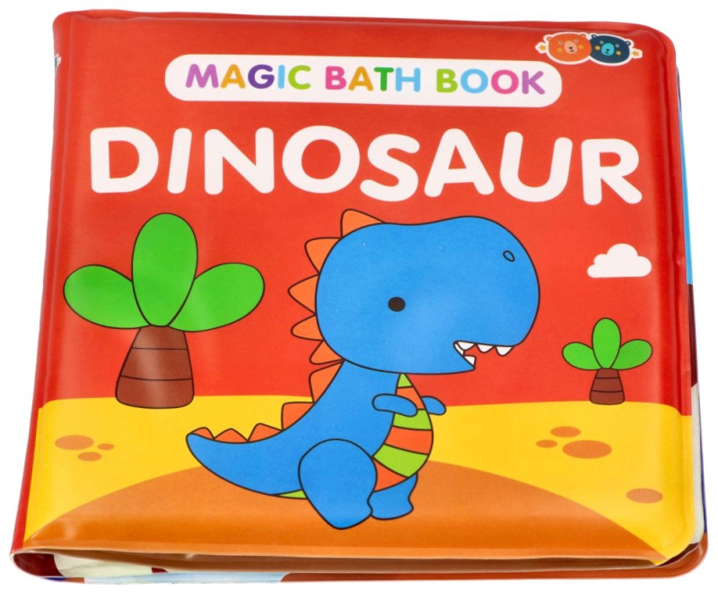 Barney&Buddy Kouzelná knížka do vany sinosaurus červená