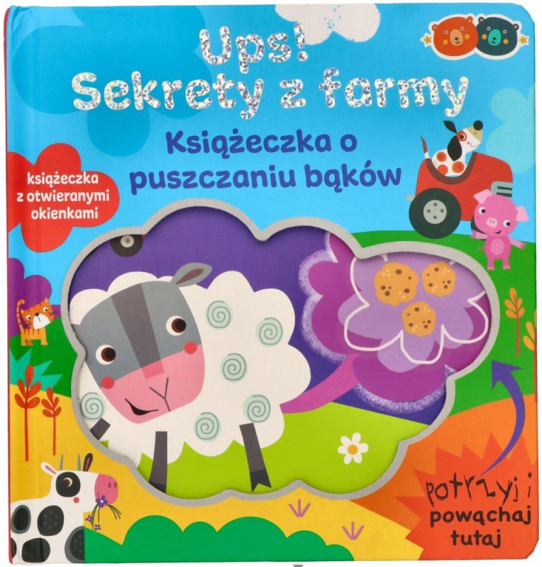 Ups! Tajemství z farmy – voňavá dětská knížka o prdících okénkách