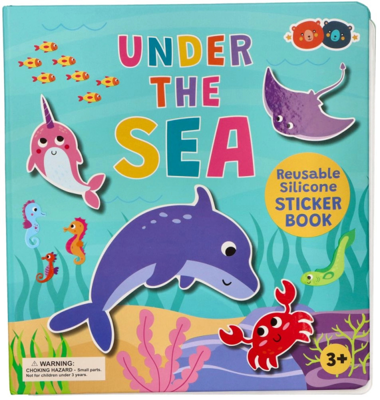 Silikonové samolepky s knížkou – mořská stvoření