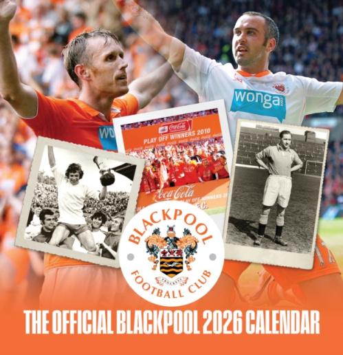 Twocan Official Blackpool FC Desk Calendar 2026 - design, twocan