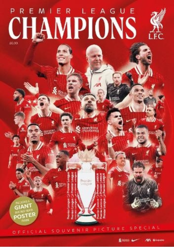 Liverpool FC CHAMP20NS - Premier League winners 24/25, Official LFC magazine Reach plc