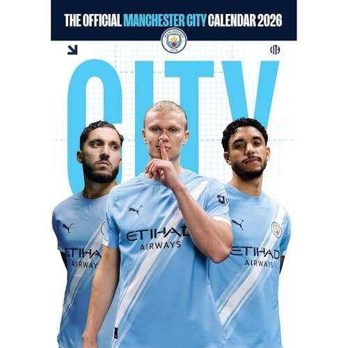 Oficiální nástěnný kalendář 2026: FC Manchester City (A3 29,7 x 42 cm)