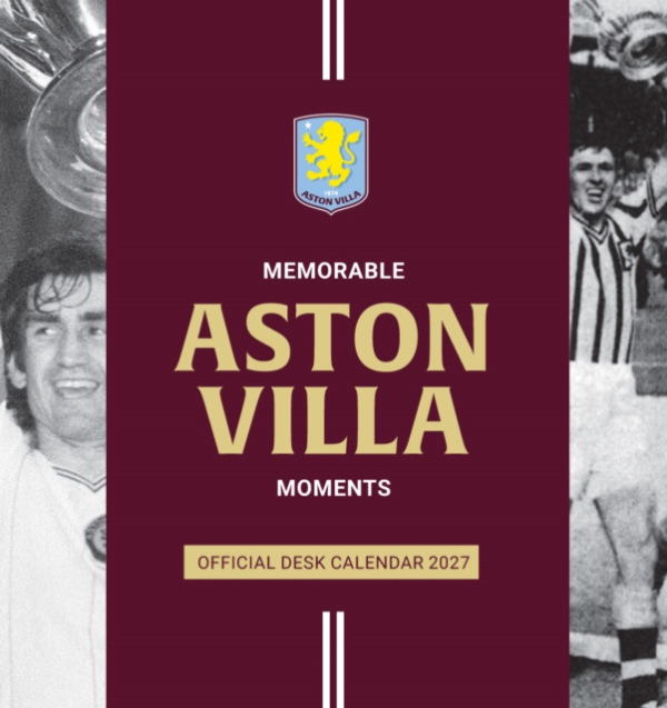 GRANGE COMMUNICATIONS LTD Aston Villa FC 2027 Desk Easel Calendar