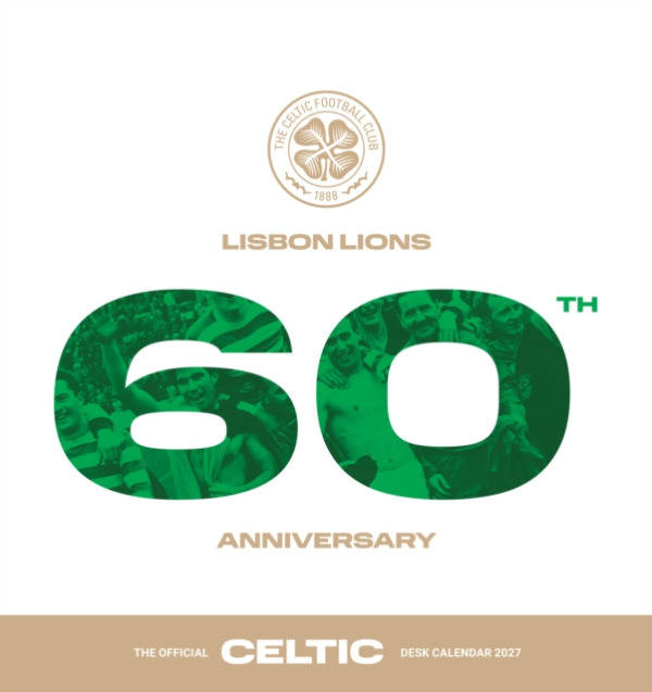GRANGE COMMUNICATIONS LTD Celtic FC 2027 Desk Easel Calendar