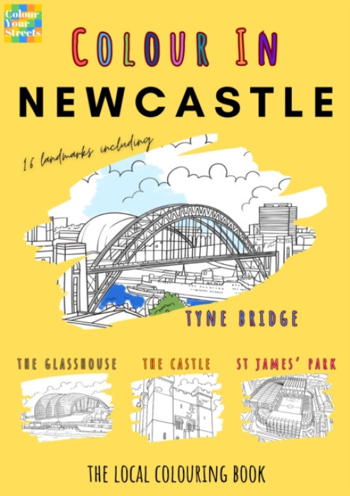 Colour Your Streets Newcastle Colouring Book (A4) - Colour Your Streets