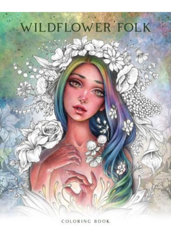 Wildflower Folk Coloring Book Blue Angel Gallery