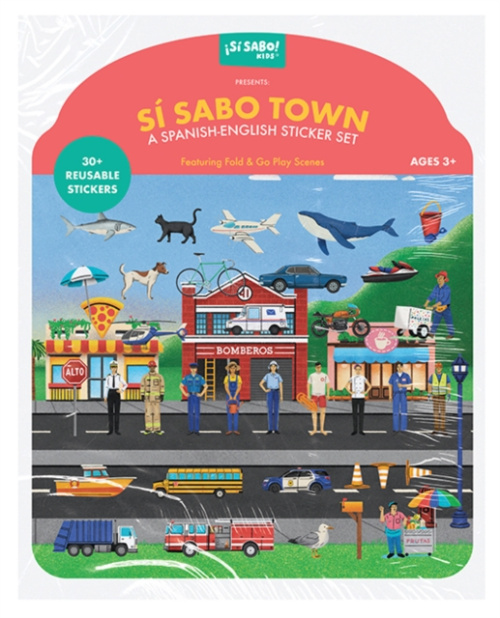 Random House USA Inc Si Sabo Town: A Bilingual Reusable Sticker Play Set - Alfaro, Mike