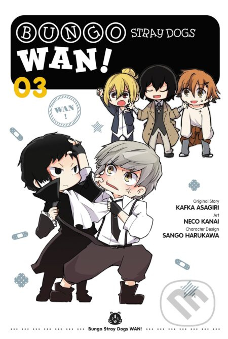 Bungo Stray Dogs: Wan! 3 - Kafka Asagiri, Sango Harukawa (ilustrátor), Neco Kanai (ilustrátor) - kniha z kategorie Komiksy