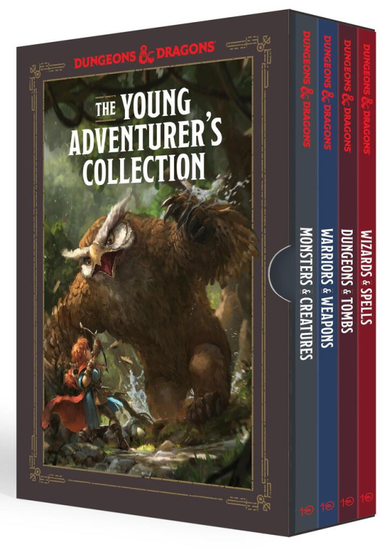Young Adventurers Collection Dungeons Dr (Monsters and Creatures, Warriors and Weapons, Dungeons and Tombs, Wizards and Spells) - kniha z kategorie…