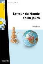 LFF A2 LE TOUR DU MONDE EN 80 JOURS + CD AUDIO Hachette