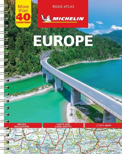 Europe - Tourist and Motoring Atlas (A4-Spiral), Tourist a Motoring Atlas A4 spiral Michelin Editions des Voyages