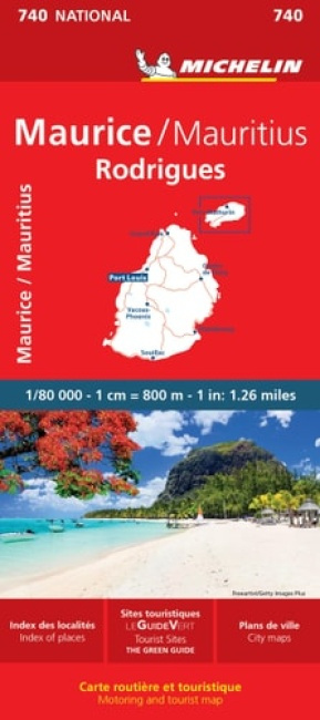 Maurice (Mauritius) - Michelin National Map 740 Michelin Editions des Voyages