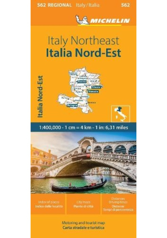 Italy Northeast - Michelin Regional Map 562, Map Michelin Editions des Voyages