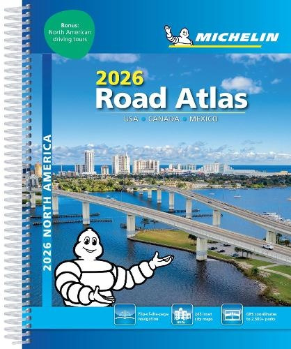 USA Canada Mexico - 2026 Road Atlas (A4-Spiral) Michelin Editions des Voyages