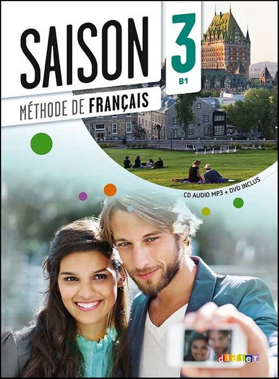 Saison 3 (B1) učebnice + CD + DVD Hatier Didier