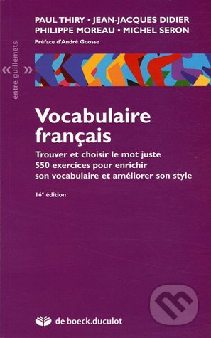 Vocabulaire français (Trouver et choisir le mot juste) - kniha z kategorie Jazykové učebnice a slovníky
