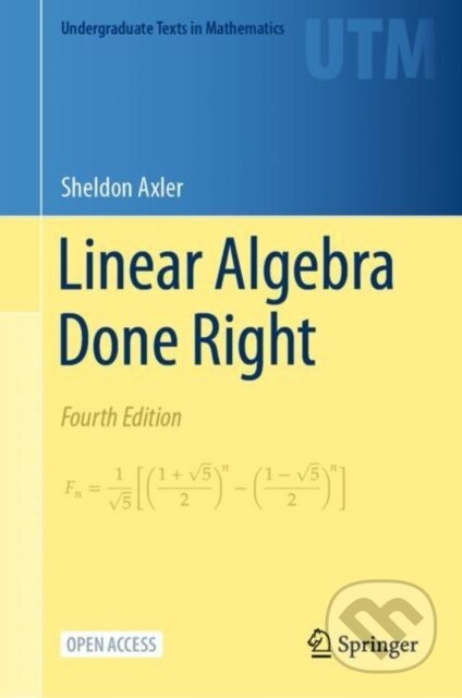 Linear Algebra Done Right - Sheldon Axler - kniha z kategorie Matematika