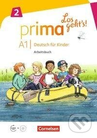 Prima - Los geht's! Band 2 - Arbeitsbuch mit Audio-CD und Stickerbogen - kniha z kategorie Jazykové učebnice a slovníky