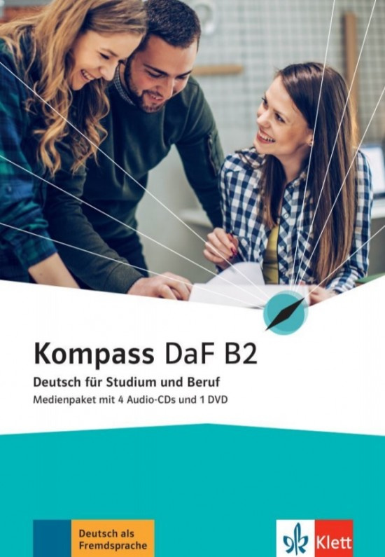 Kompass DaF 1 (B2) – Medienpaket (4CDs + 1DVD) Klett nakladatelství