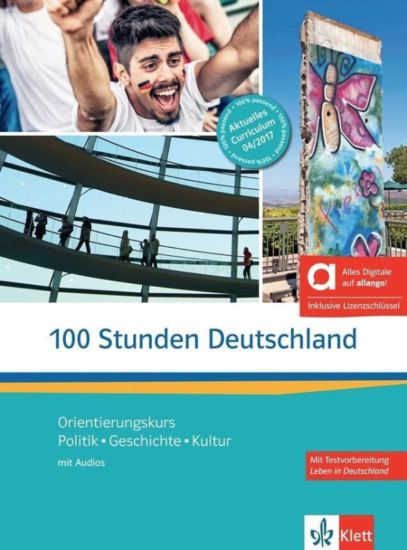 100 Stunden Deutschland (A2-B1) – Hybride Ausgabe – Kurs./Übungsbuch + MP3 allango.net + Lizenz (24 Monate)