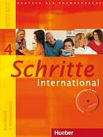 Schritte international 4 Kursbuch + Arbeitsbuch mit Audio-CD zum Arbeitsbuch  Hueber Verlag