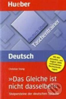 deutsch üben Taschentrainer Das Gleiche ist nicht dasselber Hueber Verlag